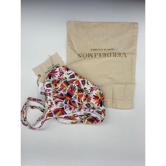 NWT‎ Verdelimon Swim Top Medium 286116 Izamal Printed Birds Wrap Strap $177 - Picture 14 of 16